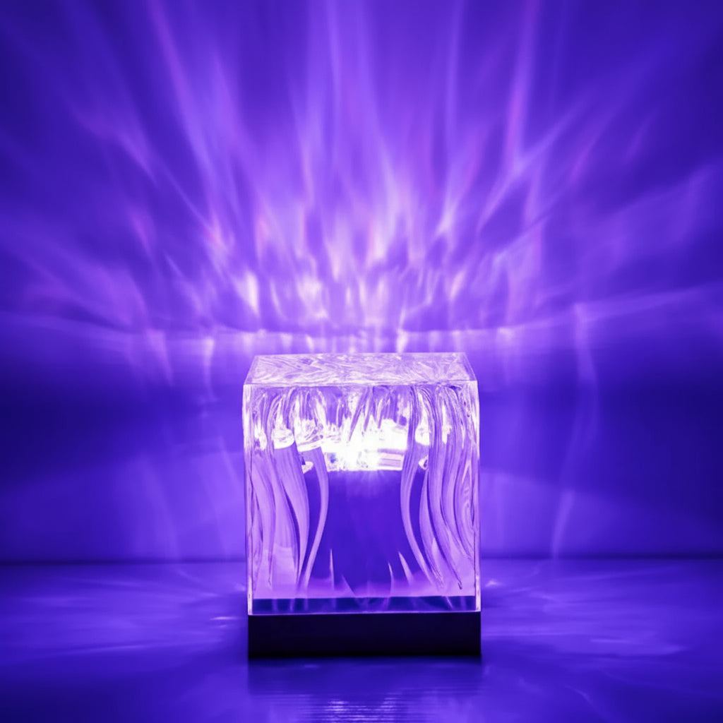 Northern Lights Ripple LED Projection Lamp – 16-Color Remote Controlled Ambient Light